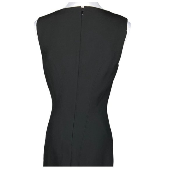 Diane Von Furstenberg Sleeveless Black Embellished Sheath Dress Size 8 - Picture 6 of 10
